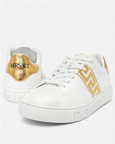 versus versace sneakers white|Versace greca sneakers white.